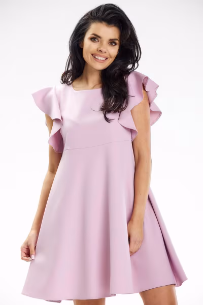 Sukienka Model A643 Dirty Pink - awama — zdjęcie 1