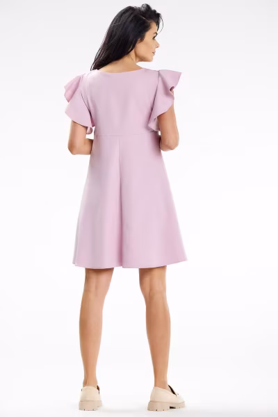 Sukienka Model A643 Dirty Pink - awama — zdjęcie 3