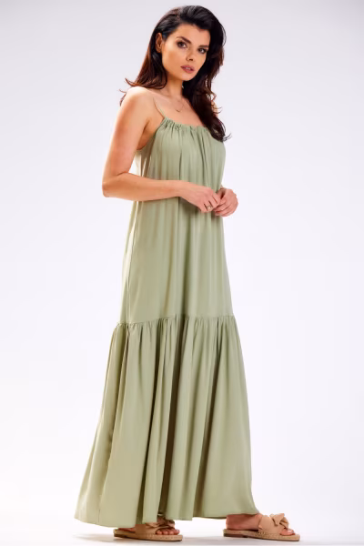 Sukienka Model A582 Green - awama — zdjęcie 2