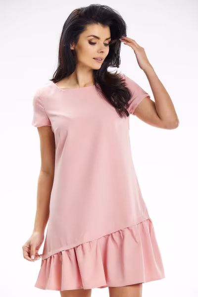 Sukienka Model A644 Powder Pink - awama — zdjęcie 1