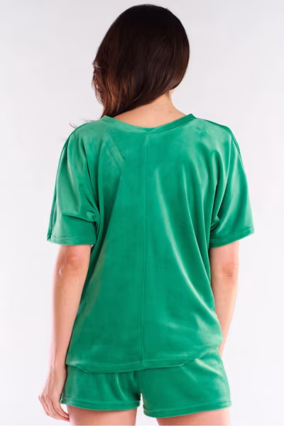 Szorty Damskie Model A418 Green - awama — zdjęcie 3