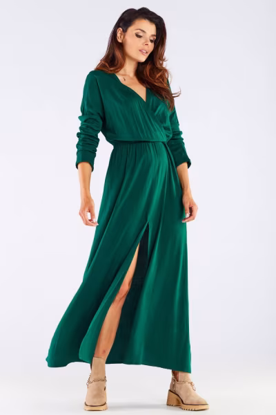 Sukienka Model A454 Green - awama — zdjęcie 2