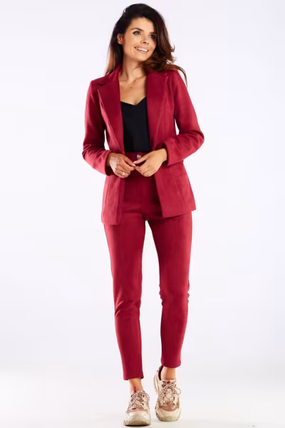 Spodnie Damskie Model A461 Bordo - awama — zdjęcie 1