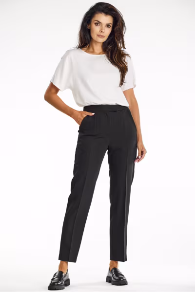 Spodnie Damskie Model A675 Black - awama — zdjęcie 1