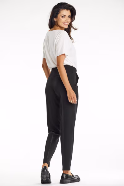 Spodnie Damskie Model A675 Black - awama — zdjęcie 3