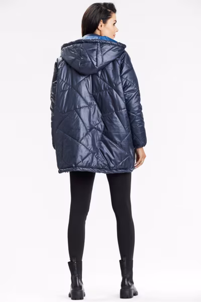 Kurtka Damska Model A687 Navy - awama — zdjęcie 3