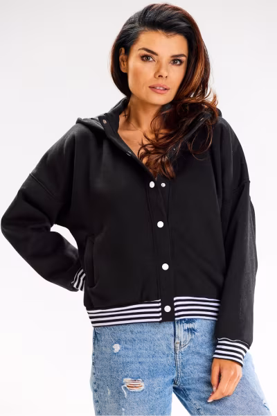 Bluza Damska Model A611 Black - awama — zdjęcie 1