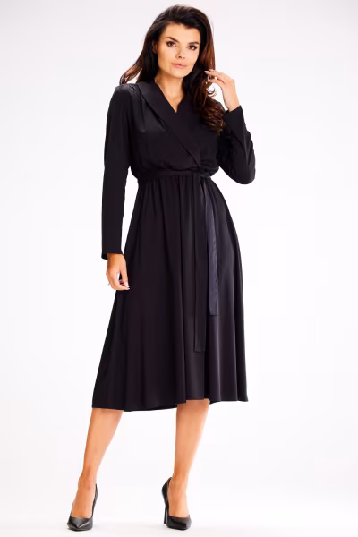 Sukienka Model A604 Black - awama — zdjęcie 2