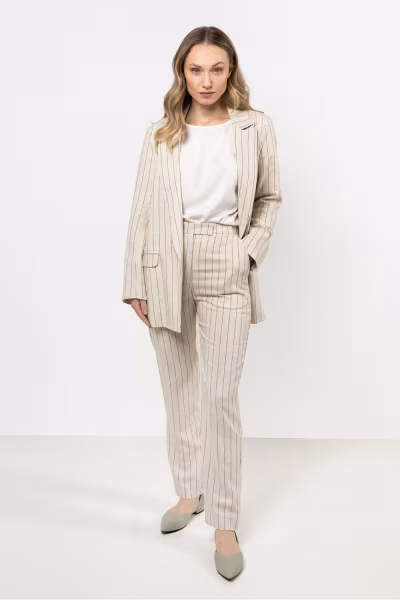 Spodnie Damskie Model A726 Mocca - awama — zdjęcie 1