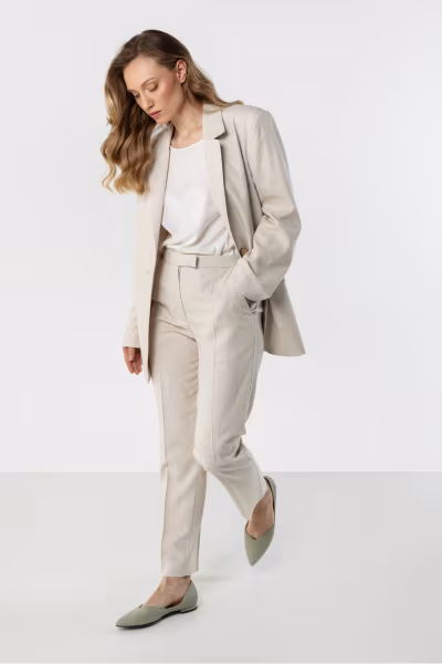Spodnie Damskie Model A773 Beige - awama — zdjęcie 2