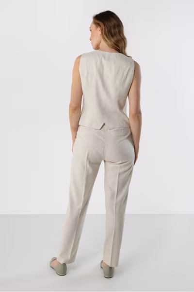 Spodnie Damskie Model A773 Beige - awama — zdjęcie 3