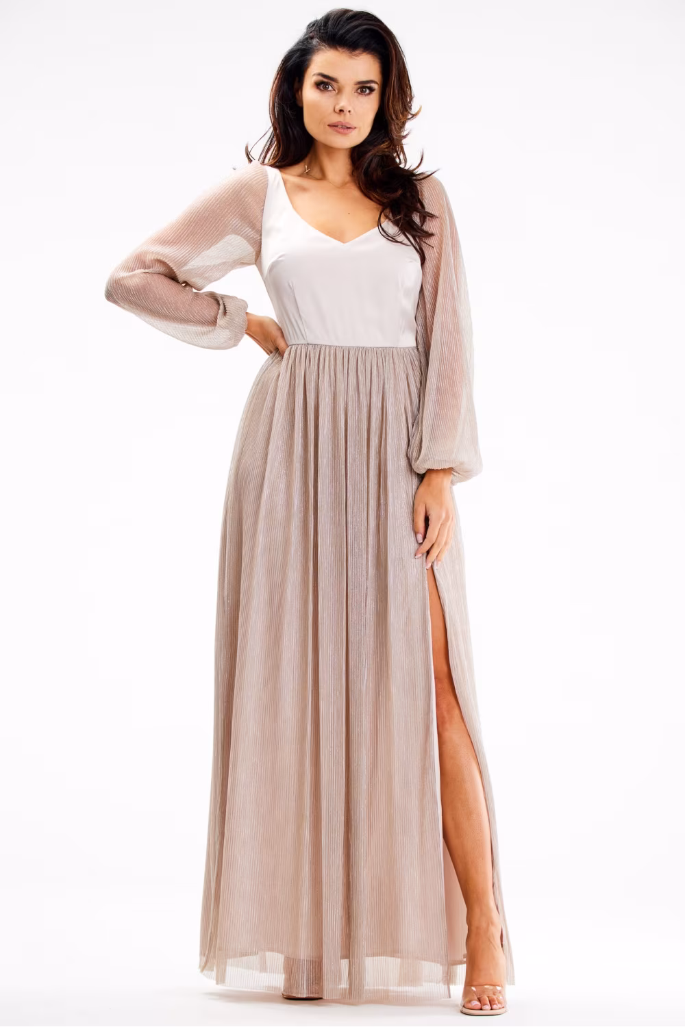 Sukienka Model A626 Beige - awama