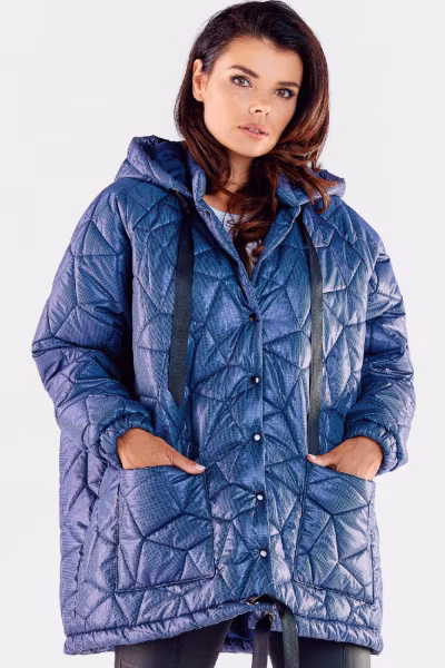 Kurtka Damska Model A536 Navy - awama — zdjęcie 1