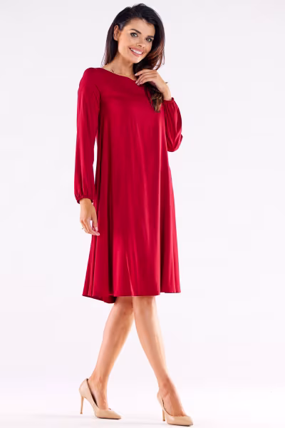 Sukienka Model A524 Claret - awama — zdjęcie 1