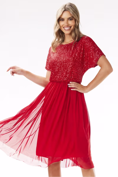 Sukienka Model A689 Red - awama — zdjęcie 1