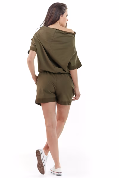 Kombinezon Damski Model A216 Khaki - awama — zdjęcie 3