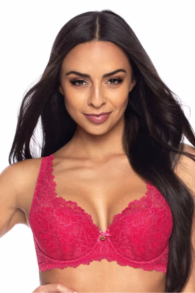 Biustonosz push up Biustonosz Usztywniany Model Carmela M-053/22 Rubin - Mat — zdjęcie 1