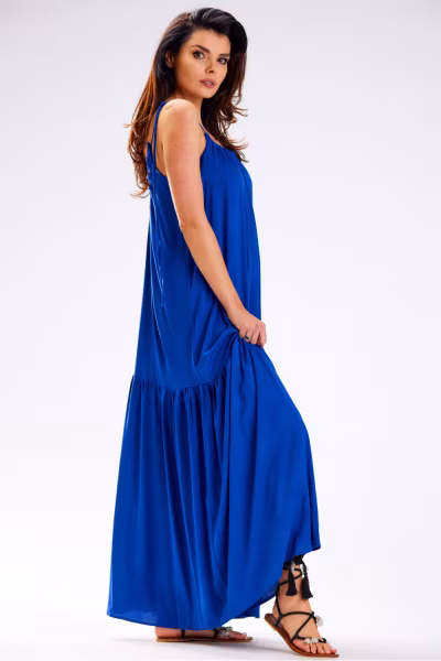 Sukienka Model A582 Blue - awama — zdjęcie 2