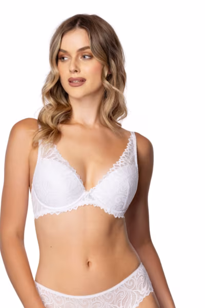 Biustonosz push up Biustonosz Push-up Model Nerine M-3931/11 White - Mat — zdjęcie 3