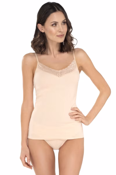 Koszulka nocna Koszulka Model Emilia Beige - Babell — zdjęcie 1