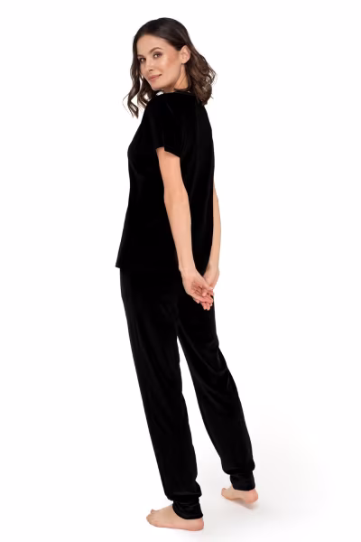 Spodnie Dres Damski Model Audrey Black - Babella — zdjęcie 2