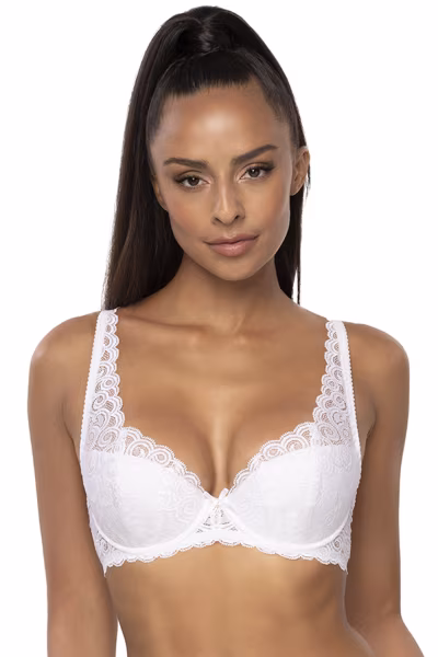 Biustonosz push up Biustonosz Usztywniany Model 3824/22 Natalie White - Mat — zdjęcie 1