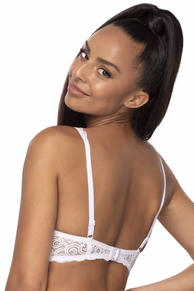 Biustonosz push up Biustonosz Usztywniany Model 3824/22 Natalie White - Mat — zdjęcie 3