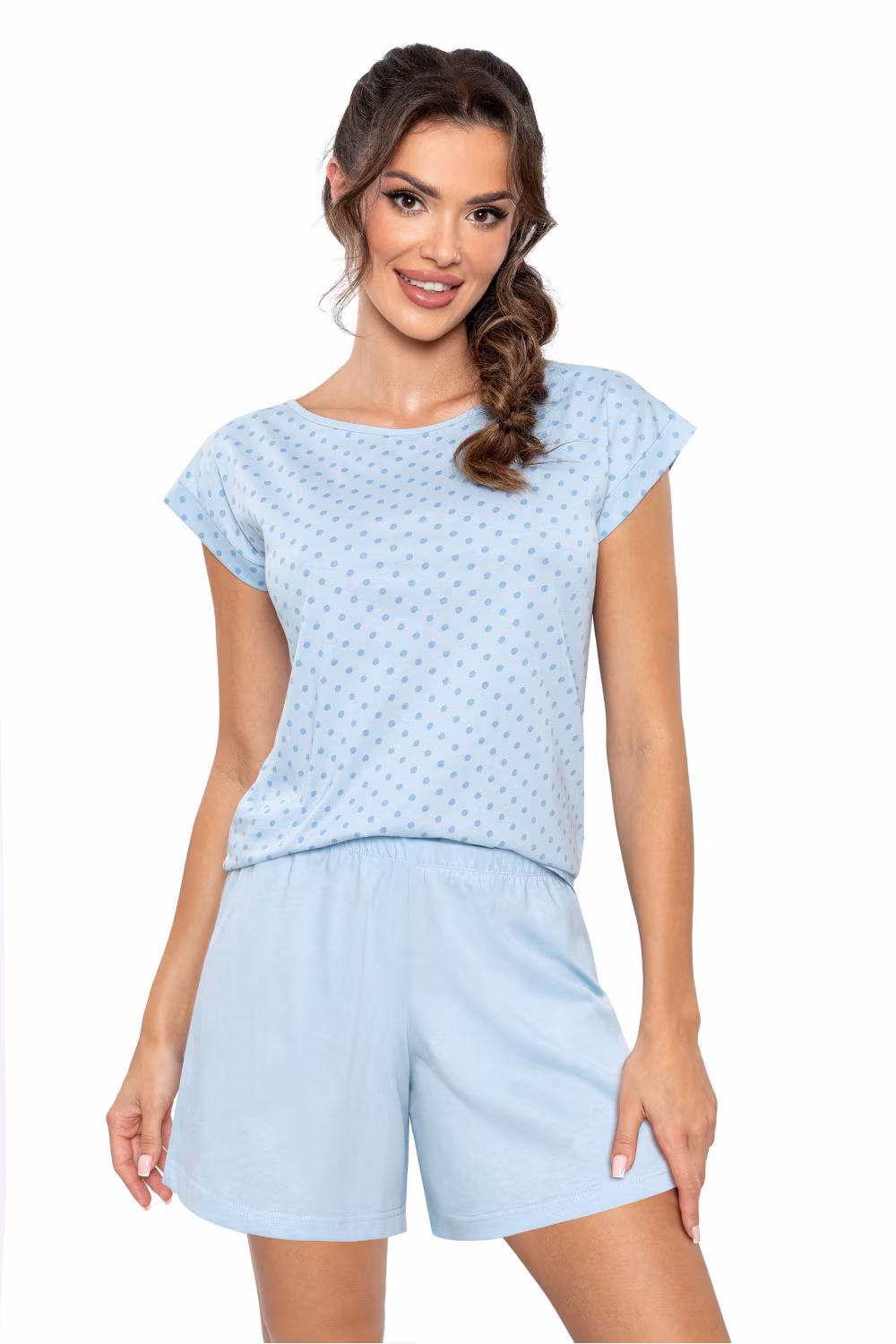 Piżama Damska Model SKY 1/2 Blue - Donna