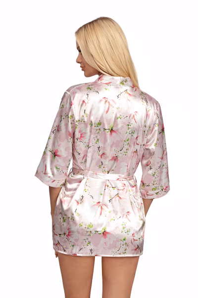 Szlafrok Peniuar Model Donatella 03 Pink - Donna — zdjęcie 2
