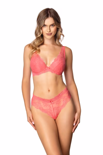 Biustonosz push up Biustonosz Push-up Model Samba  M-4008/11 Pink - Mat — zdjęcie 1