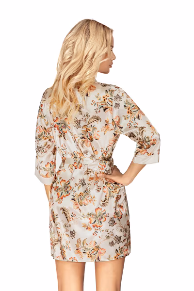 Szlafrok Damski Model Paris Light Beige - Donna — zdjęcie 2