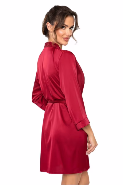 Szlafrok Damski Model Mari Bordo - Donna — zdjęcie 2