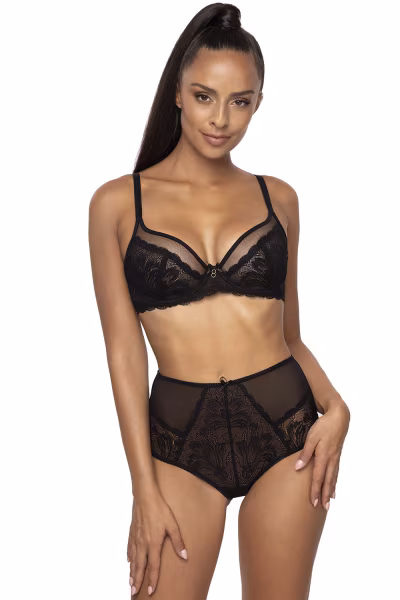 Biustonosz Soft Model Lindsay M-0203/2 Black - Mat — zdjęcie 2