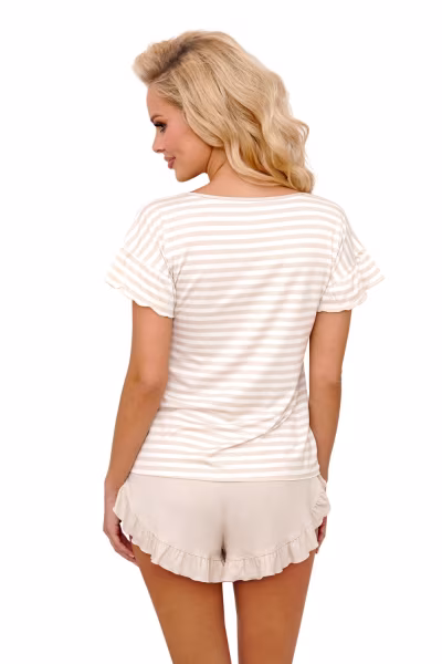 Piżama Damska Model Marina 1/2 Beige - Donna — zdjęcie 3
