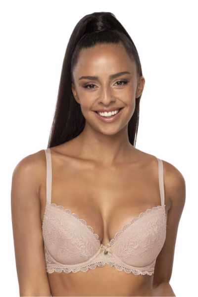 Biustonosz push up Biustonosz Push-up Model Estelle M-0198/11/2 Beige - Mat — zdjęcie 1