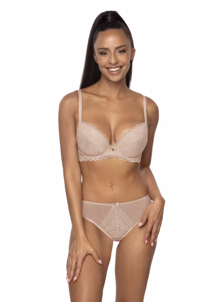 Biustonosz push up Biustonosz Push-up Model Estelle M-0198/11/2 Beige - Mat — zdjęcie 2