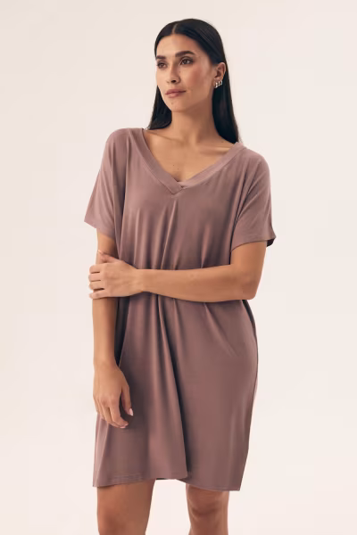 Koszulka nocna Koszula nocna Model Noves 42710-84X Brown - Henderson — zdjęcie 1