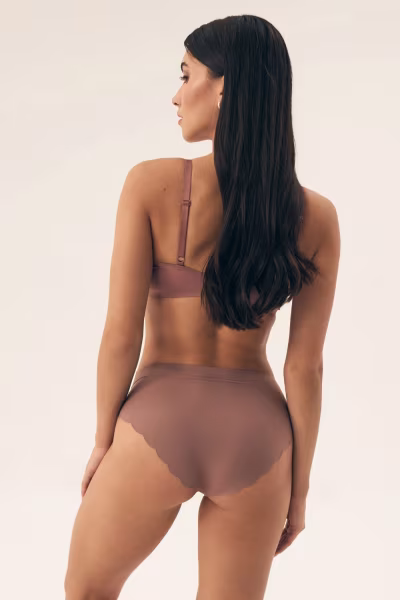 Komplet Figi Model Polly 2 42826 K001 Ecru/Mocca - Henderson — zdjęcie 3