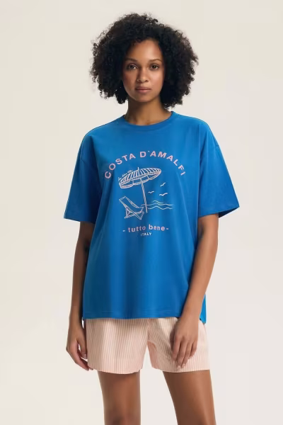 Piżama Damska Model Edris 44479 Blue - Henderson — zdjęcie 1