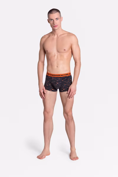 Komplet Bokserki Model Ozzy 38288-MLC Grafit_Orange - Henderson — zdjęcie 2