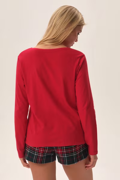Piżama Damska Model Feli 41898-33X Red - Henderson — zdjęcie 2
