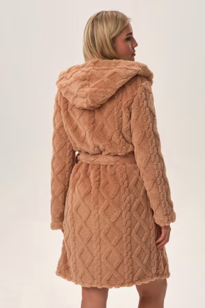 Szlafrok Damski Model Fredda 41955-80X Beige - Henderson — zdjęcie 2