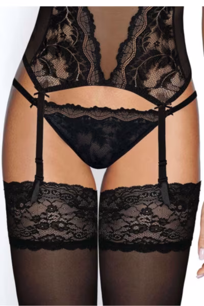 Stringi cModel Olivia S-3108/4 Black/Beige - Mat — zdjęcie 1