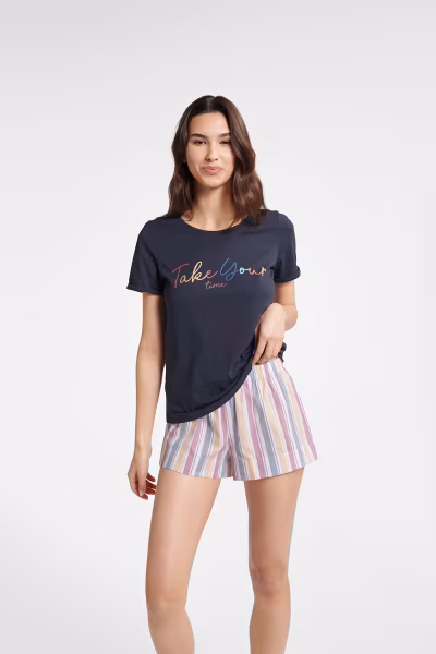 Piżama Damska Model Buzzy 40639-59X Navy - Henderson — zdjęcie 1