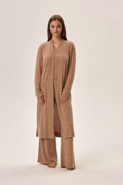 Szlafrok Damski Model Fudge 41948-80X Beige - Henderson — zdjęcie 1