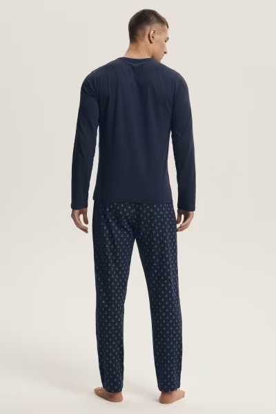Piżama Męska Model Lush 43478 Navy - Henderson — zdjęcie 2