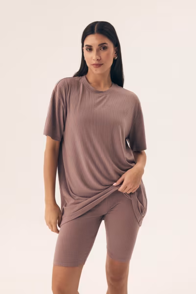 Piżama Damska Model Nueva 42682-82X Mocca Brown - Henderson — zdjęcie 1