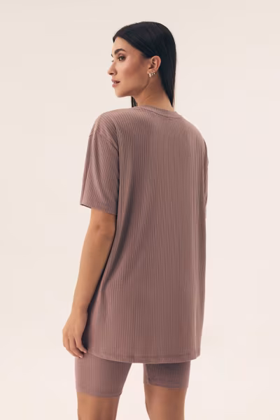 Piżama Damska Model Nueva 42682-82X Mocca Brown - Henderson — zdjęcie 3
