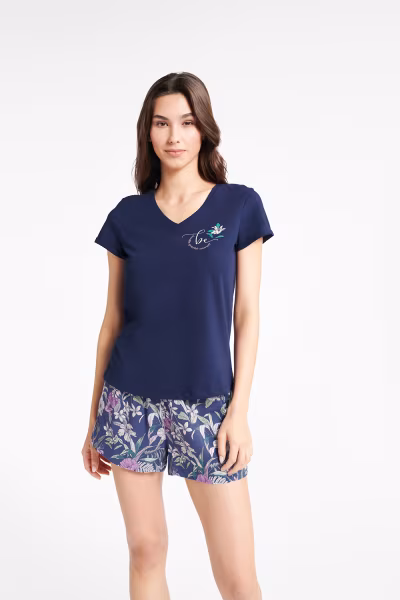 Piżama Damska Model Bluebird 40621-59X Navy - Henderson — zdjęcie 1