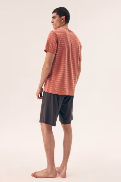 Piżama Męska Model Deli 42635-28X Orange - Henderson — zdjęcie 2